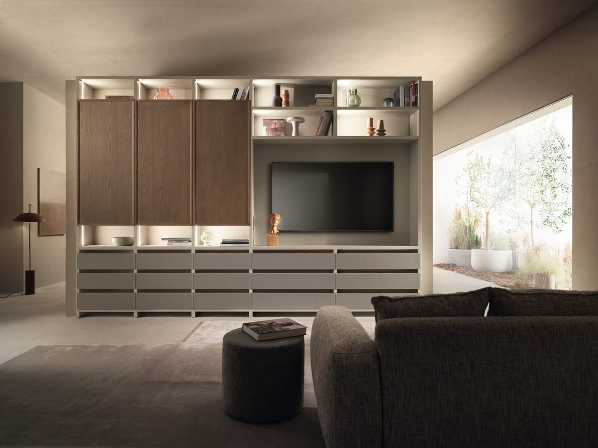 Amenajarea unui living modern cu colecția de mobilier pentru living Poetica